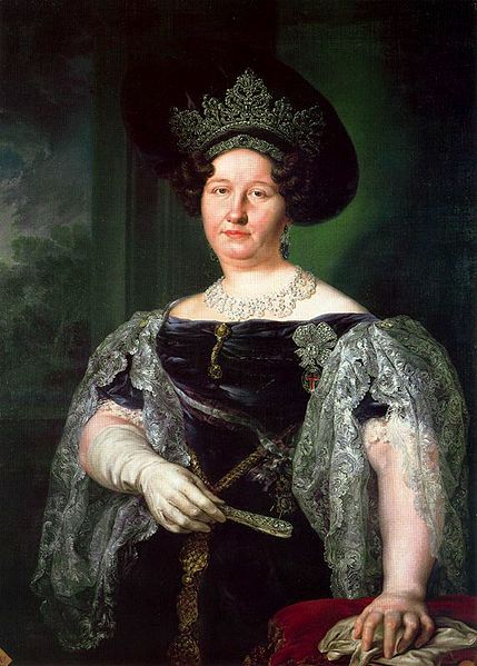 Maria Isabella of Spain Queen of the Two Sicilies 1831 by Vicente Lopez y Portana (1772-1850)  Royal Palace of Madris